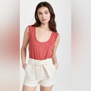 Paige 100% Linen Lace Detail Chrissy Tank